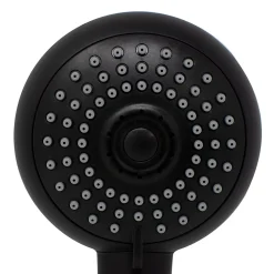 Schulte Colonne de douche thermostatique avec pommeau + douchette + flexible + barre réglable, coloris noir mat, Rain