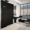 Colonne De Douche Hydromassante|Valentin Colonne de douche thermostatique hydromassante prête à carreler, en aluminium anodisé, Batidouche