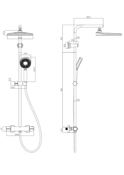 Colonne De Douche Thermostatique|Edouard Rousseau Colonne de douche thermostatique chrome, Hoop