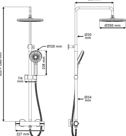 Colonne De Douche Thermostatique|Edouard Rousseau Colonne de douche thermostatique chrome, Stats