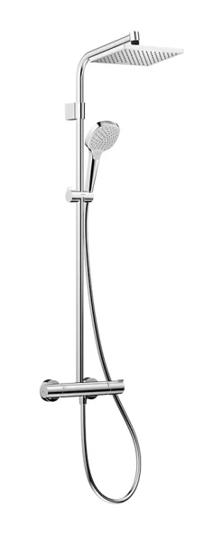 Colonne De Douche Thermostatique|Hansgrohe Colonne de douche thermostatique avec douchette 1 jet chrome Moventa E 230