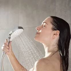 Colonne De Douche Thermostatique|Hansgrohe Colonne de douche thermostatique avec douchette 1 jet chrome Moventa E 230