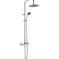 Colonne De Douche Thermostatique|Essebagno Colonne de douche thermostatique chrome et blanc Color