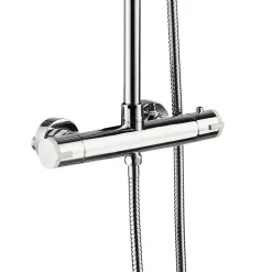 Colonne De Douche Thermostatique|Essebagno Colonne de douche thermostatique chrome et blanc Color