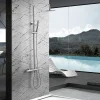 Imex Products Colonne de douche thermostatique chromee acier et laiton avec douchette extensible