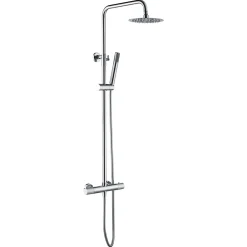 Imex Products Colonne de douche thermostatique chromee acier et laiton avec douchette extensible