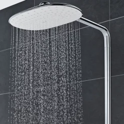 Colonne De Douche Thermostatique|Grohe Colonne de douche thermostatique Rainshower System SmartControl Mono 360 Blanc/chromé + Panier douche Start Cube