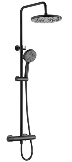Edouard Rousseau Colonne de douche thermostatique noire, Stats