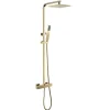 Hudor COLONNE DE DOUCHE THERMOSTATIQUE EN LAITON DORÉ BROSSÉ SC428 COLLECTION SCAMANDRE (OR MAT)