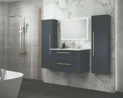 Hudor COLONNE DE DOUCHE THERMOSTATIQUE EN LAITON DORÉ BROSSÉ SC428 COLLECTION SCAMANDRE (OR MAT)