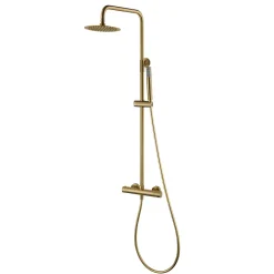 Colonne De Douche Thermostatique|Imex Colonne de Douche Thermostatique Anti-Calcaire Or Brossé MONZA BTM039/OC
