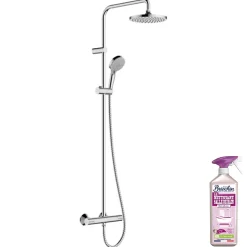 Colonne De Douche Thermostatique|Hansgrohe Colonne de douche thermostatique Vernis Blend 2 jets + nettoyant