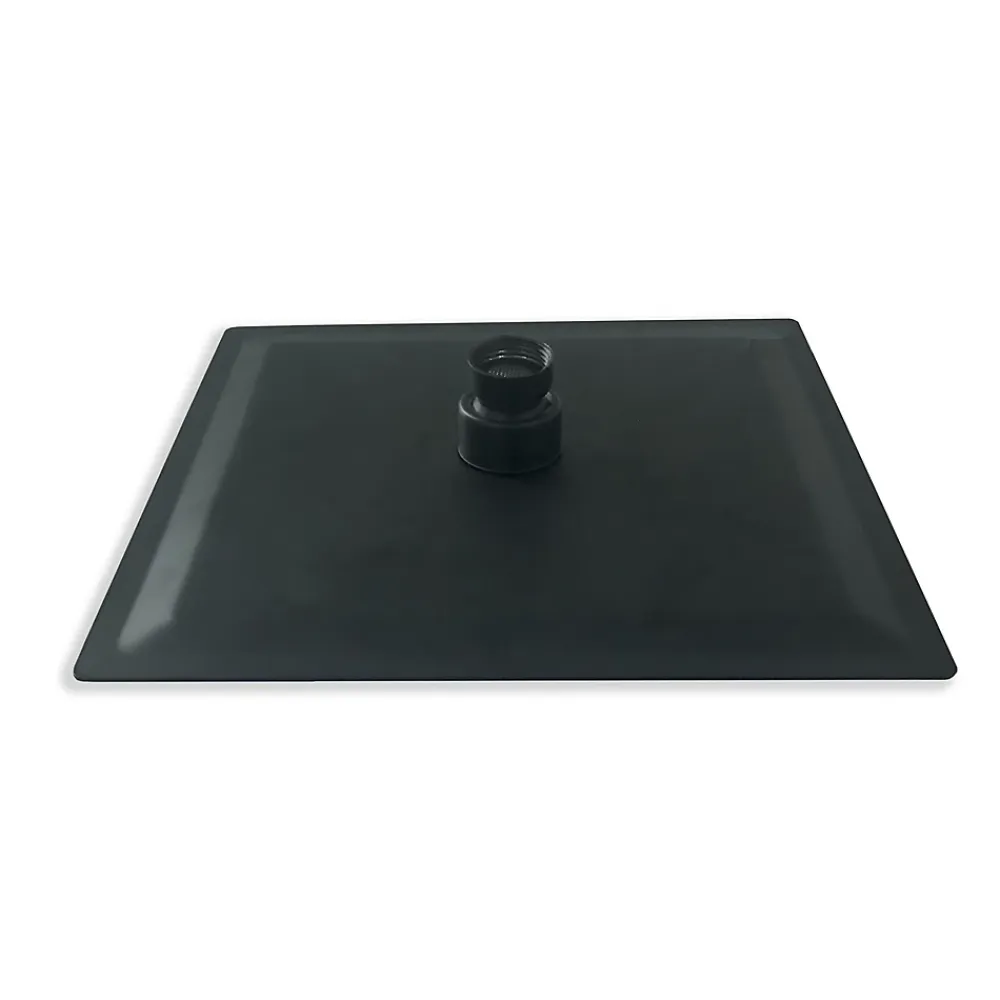 Colonne De Douche Thermostatique|AICA Sanitaire Colonne de douche thermostatique avec pomme de tête, douchette et flexible,noir mat, Carré, AICA