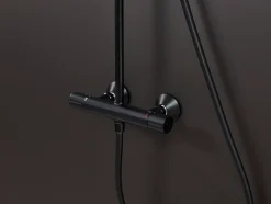 Colonne De Douche Thermostatique|Hansgrohe Colonne de douche thermostatique noir mat Vernis Blend