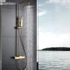 Colonne De Douche Thermostatique|Imex Colonne de Douche Thermostatique Anti-Calcaire Or Brossé ART BTAR025/OC