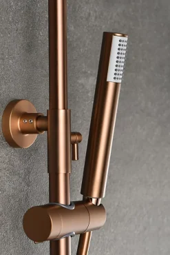 Colonne De Douche Thermostatique|Imex Colonne de douche thermostatique - Monza - Diamètre tête de douche : 300 mm - Coloris: or brossé