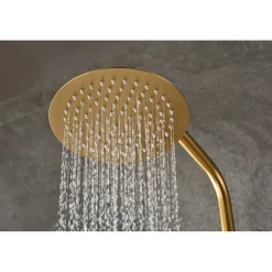 Colonne De Douche Thermostatique|Imex Colonne de douche thermostatique - Monza - Diamètre tête de douche : 300 mm - Coloris: or brossé