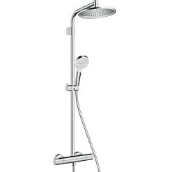Colonne De Douche Thermostatique|Hansgrohe Colonne de douche thermostatique Showerpipe Crometta S 240 vario