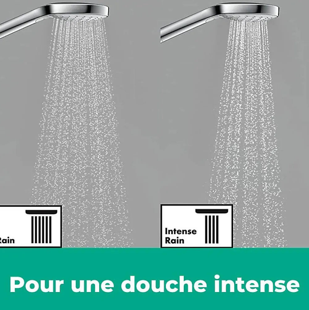 Colonne De Douche Hydromassante|Hansgrohe Colonne de douche thermostatique Vernis Blend 200 noir mat
