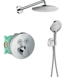 Colonne De Douche Encastrable|Hansgrohe Colonne de douche thermostatique encastrée ShowerSelect S chromé
