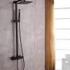 Colonne De Douche Thermostatique|Bernstein Colonne de douche thermostatique murale laiton sans tête de douche - Noir mat - 110x15cm - SEDAL 8921B Sans tête (de douche)