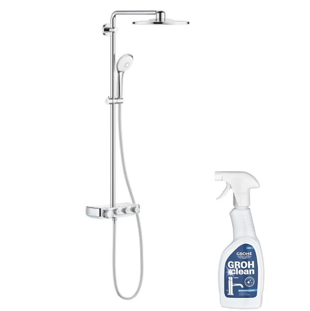 Colonne De Douche Thermostatique|Grohe Colonne de douche thermostatique Euphoria SmartControl System 310 Duo avec nettoyant GrohClean