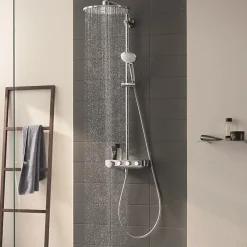 Colonne De Douche Thermostatique|Grohe Colonne de douche thermostatique Euphoria SmartControl System 310 Duo avec nettoyant GrohClean