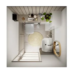 Lavabo|GoodHome Colonne de lavabo Cavally/Teesta