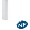 Sanindusa Colonne de lavabo céramique traditionnelle NF Easy blanc