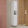 Kiamami Valentina Colonne De Salle De Bain Sur Pied Blanc Brillant H 198 Cm - Easy