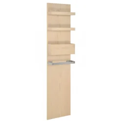 Mob-In Colonne de salle de bain suspendue chêne ENIO 165cm porte serviette