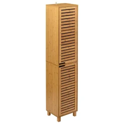 Atmosphera Colonne de salle de bain en bambou Sicela - 34 x H. 170 cm