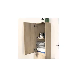 Colonne De Salle De Bains|Meuble De Salle De Bains Faible Profondeur|Mob-In Colonne de salle de bain SORRENTO à suspendre 140cm