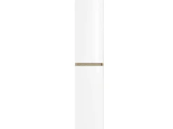 T-Bath Colonne de salle de bain NELI 2 portes 140x30x27 cm chêne et blanc