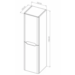 Colonne De Salle De Bains|Sanitaire Colonne de salle de bain LUNA 135cm Tissé Lin