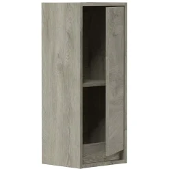 Meuble De Salle De Bains Faible Profondeur|Vs Venta-Stock Colonne de salle de bain Devin 1 porte, couleur ciel d'Alaska