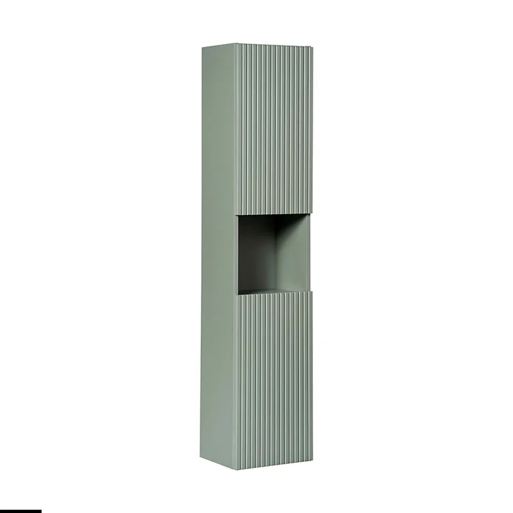 Armoire De Salle De Bains|Otitec Colonne de salle de bain - 30 x 140 cm - 2 portes - ROSEAU
