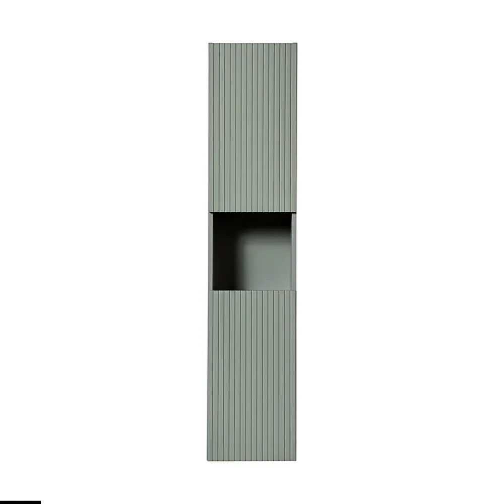 Armoire De Salle De Bains|Otitec Colonne de salle de bain - 30 x 140 cm - 2 portes - ROSEAU