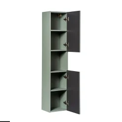 Armoire De Salle De Bains|Otitec Colonne de salle de bain - 30 x 140 cm - 2 portes - ROSEAU