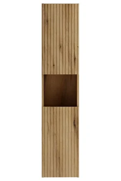 Colonne De Salle De Bains|Furnidea Colonne de salle de bain suspendue 30 x 140 cm NOVA chêne Coast Evoke