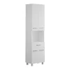 Vente-unique Colonne de salle de bain sur pied - 180 cm - Blanc - MINELA