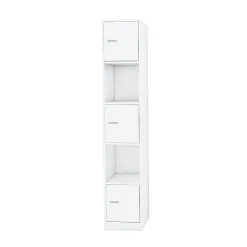 Colonne de salle de bain - Anne - Blanc - 180 x 33 x 30 cm