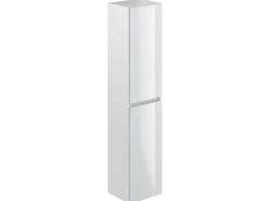 T-Bath Colonne de salle de bain NELI 2 portes 140x30x27 cm blanc
