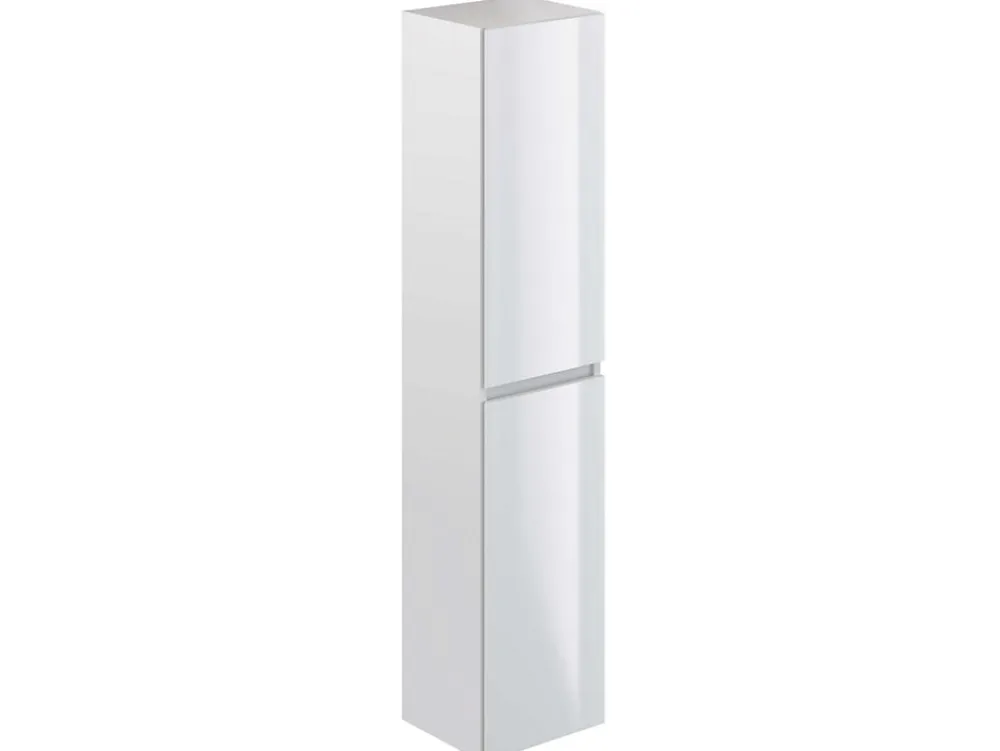 T-Bath Colonne de salle de bain NELI 2 portes 140x30x27 cm blanc