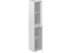 T-Bath Colonne de salle de bain NELI 2 portes 140x30x27 cm blanc