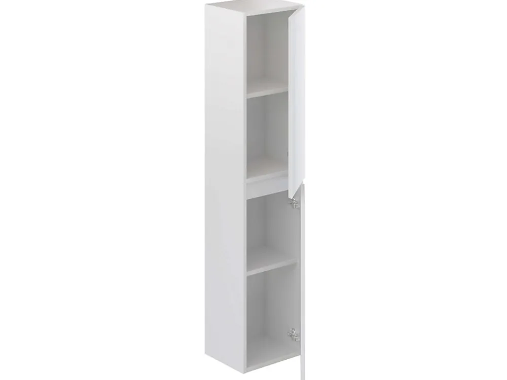 T-Bath Colonne de salle de bain NELI 2 portes 140x30x27 cm blanc