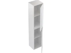 T-Bath Colonne de salle de bain NELI 2 portes 140x30x27 cm blanc