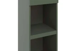 Colonne De Salle De Bains|Meuble De Salle De Bains Faible Profondeur|T-Bath Colonne de salle de bain SPA 1 porte 1 tiroir 180x35x35 cm vert