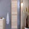 T-Bath Colonne de salle de bain DINEY 2 portes 140x30x25 cm orme