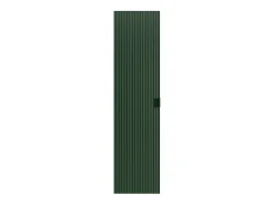 Colonne De Salle De Bains|Vente-unique Colonne de salle de bain suspendue striée - Vert mat - H140 cm - ZEVINI